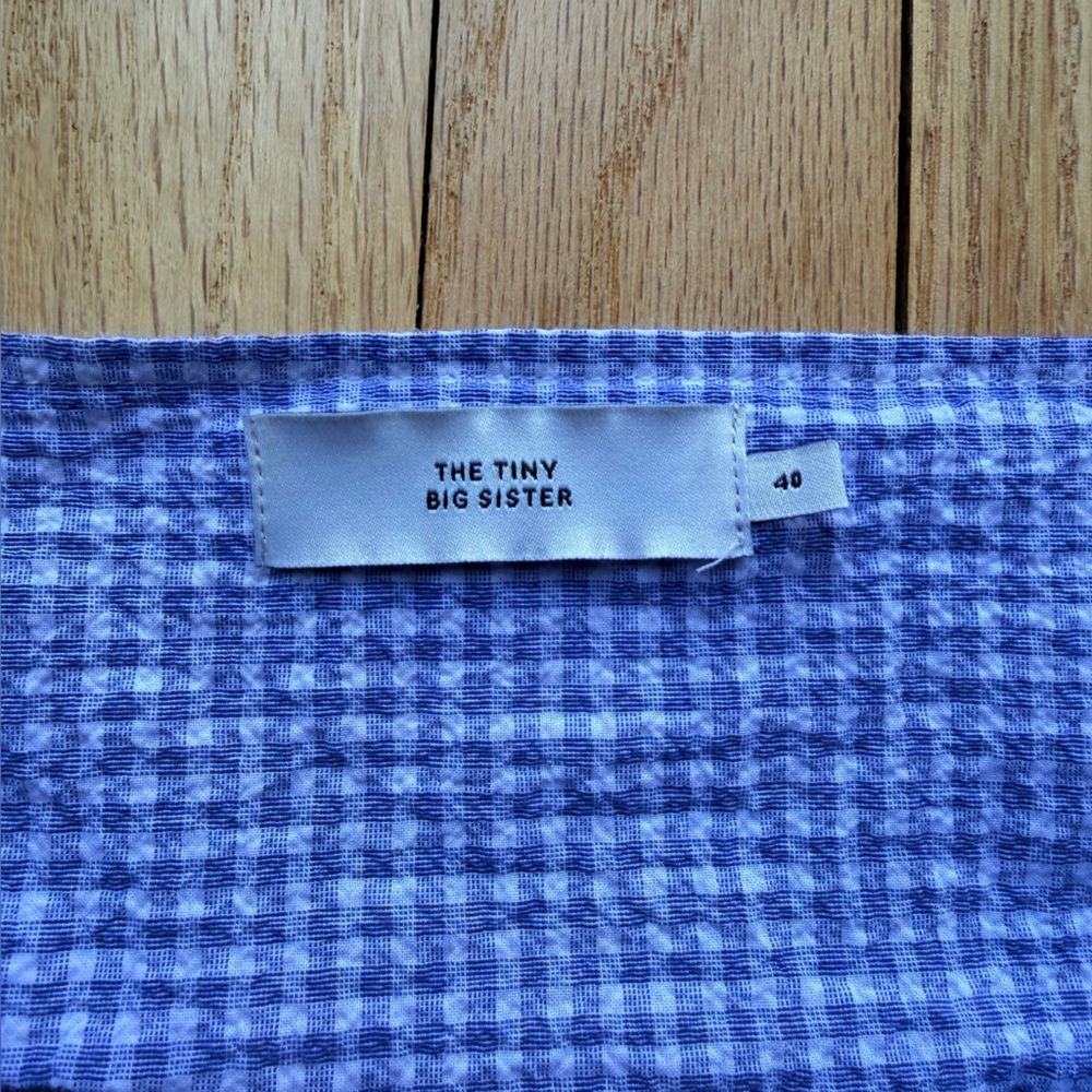 The Tiny Big Sister Checkered Gingham Blouse With… - image 2